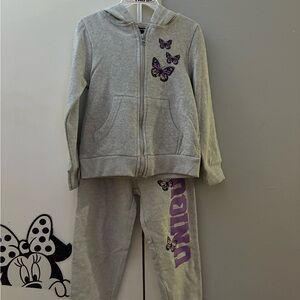 Velvet Gray Two-Piece Set